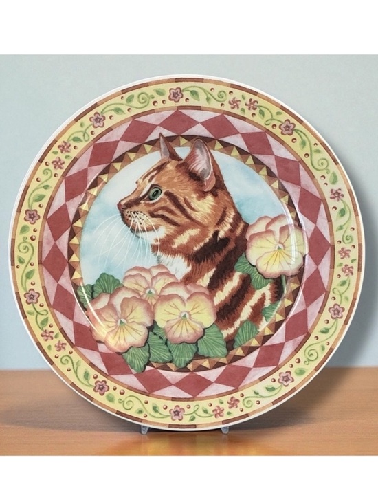 Andrea By Sadek Other - Cat’s Meow Plate Decorative Collectible Vintage 1994 Andrea by Sadek 8 1/4”